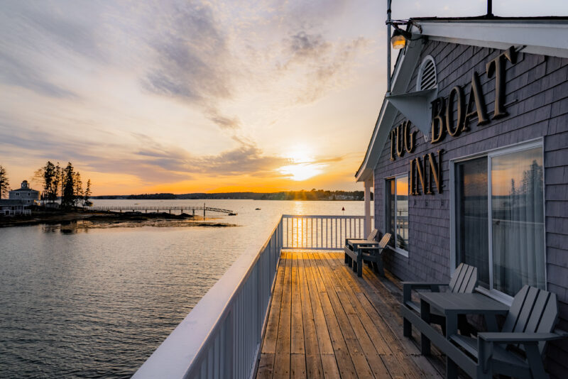 Tugboat Inn Deck Sunset