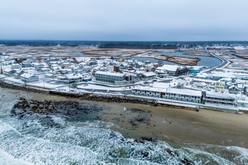 Wells Drone Snow